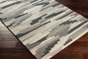 Surya Madelyn 2' X 3' Hand-tufted Wool Rug - Rustic Charm For Cozy Spaces, Perfect Medium Pile Height! Gray Wool Myn2308-23