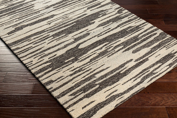 Livabliss Marvel Area Rug - Stylish Machine Woven Design For Modern And Traditional Spaces, Easy Care Comfort Light Beige,Charcoal,Black Wool Myn2309-81012