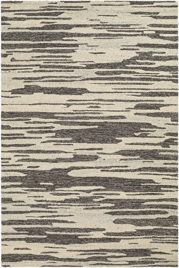 Livabliss Marvel Area Rug - Stylish Machine Woven Design For Modern And Traditional Spaces, Easy Care Comfort Light Beige,Charcoal,Black Wool Myn2309-81012