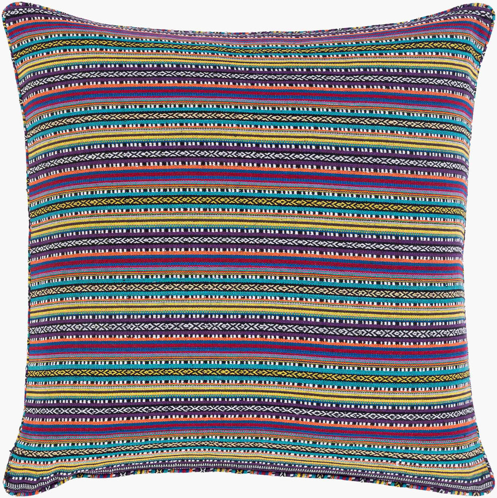 Surya Maya Cozy 30"L X 30"W Floor Pillow - Stylish Cotton-polyester Blend For Comfort & Relaxation Medium Purple Cotton,Polyester,Cotton Myp007-3030