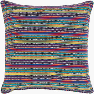 Surya Maya Cozy 30"L X 30"W Floor Pillow - Stylish Cotton-polyester Blend For Comfort & Relaxation Medium Purple Cotton,Polyester,Cotton Myp007-3030
