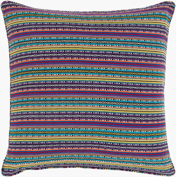 Surya Maya Cozy 30"L X 30"W Floor Pillow - Stylish Cotton-polyester Blend For Comfort & Relaxation Medium Purple Cotton,Polyester,Cotton Myp007-3030