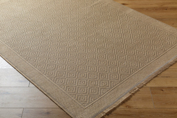 Livabliss Mystery Flatweave Jute Area Rug with Fringe Bohemian Natural Texture Entryway Accent MYS2300-275
