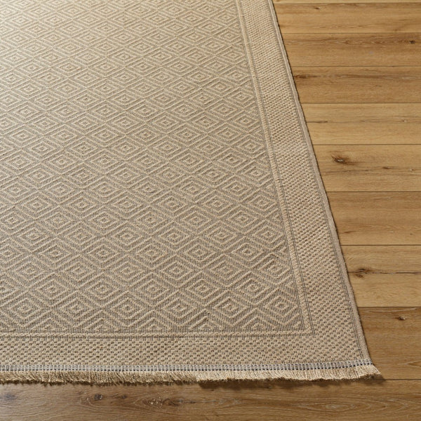 Livabliss Mystery Flatweave Jute Area Rug with Fringe Bohemian Natural Texture Entryway Accent MYS2300-275