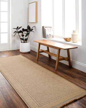 Livabliss Mystery Flatweave Jute Area Rug with Fringe Bohemian Natural Texture Entryway Accent MYS2300-275