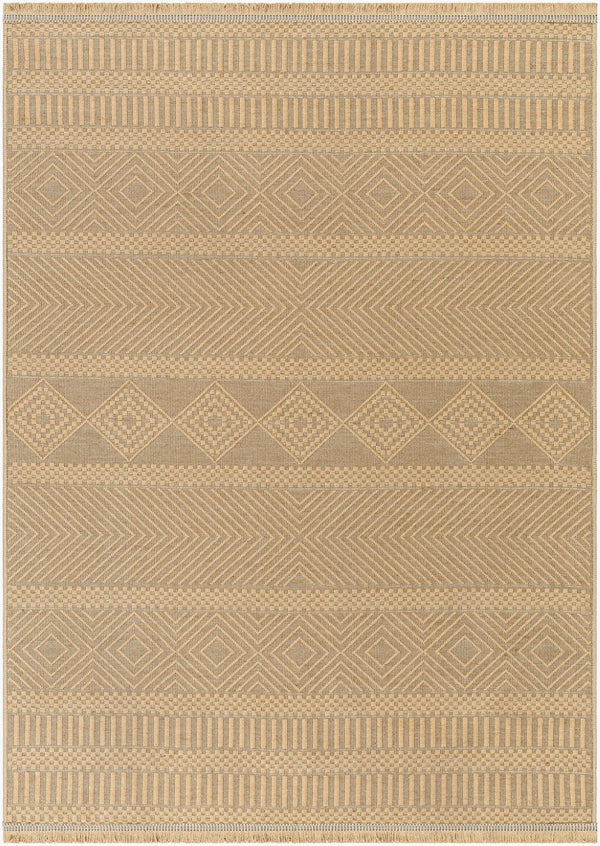 Livabliss Mystery Jute Flatweave Accent Rug Fringe Border Bohemian Style for Entryways Hallways MYS2301-2745