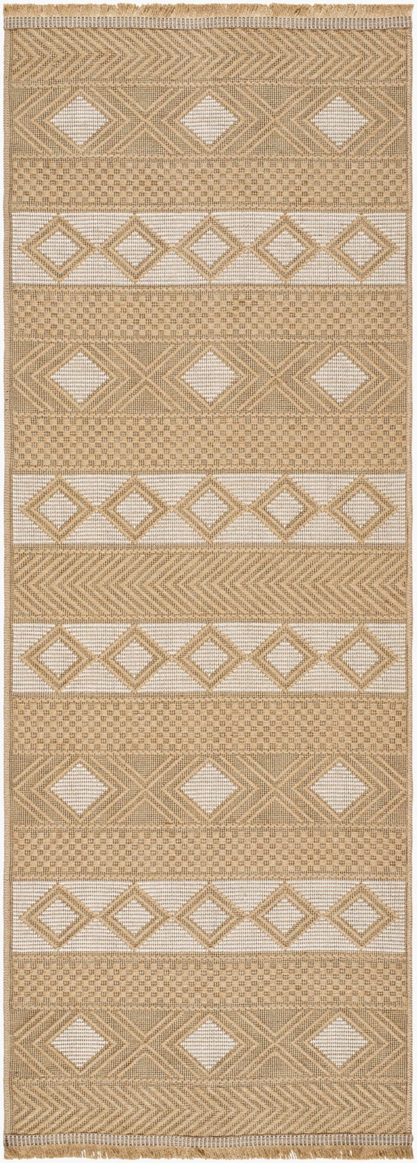 Livabliss Marvel Area Rug - Stylish Machine Woven Design For Modern And Traditional Spaces, Easy Care Comfort Tan,Beige,Cream Jute,Cotton Mys2302-2773