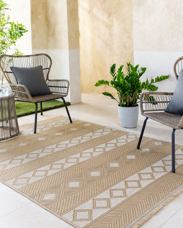 Livabliss Marvel Area Rug - Stylish Machine Woven Design For Modern And Traditional Spaces, Easy Care Comfort Tan,Beige,Cream Jute,Cotton Mys2302-2773