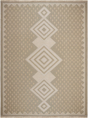 Livabliss Mystery Jute Cotton Flatweave Rug with Fringe Bohemian Accent for Entryways and Hallways Tan, Beige 7'9" x 10' MYS2305-7910