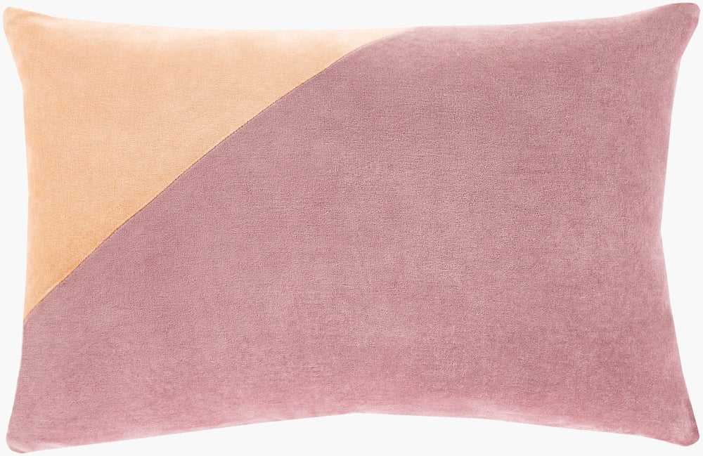 Surya Moza Handcrafted Cotton Lumbar Pillow with Decorative Stitching for Sofas and Beds MZA007-1320D