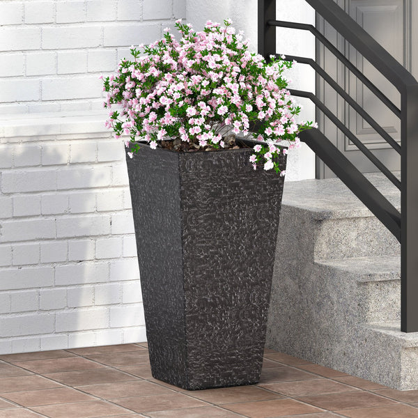 English Elm Mgo Concrete Tall Column Planter Handcrafted Outdoor Vertical Garden Accent Piece 73344.00