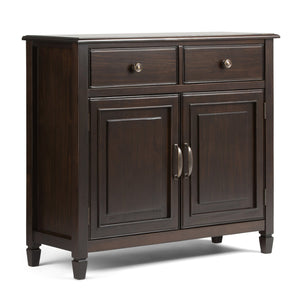 English Elm Connaught Handcrafted Solid Wood Storage Cabinet In Dark Chestnut Brown - Timeless Colonial Design B136P158125