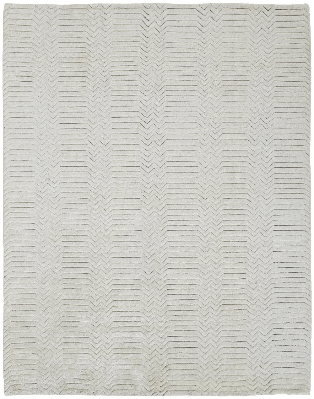 Feizy Rugs Matson Hand Knotted Wool Rug By Thom Filicia - Transitional Style With High-low Pile Texture Ivory Wool T14t6031ivy000e50