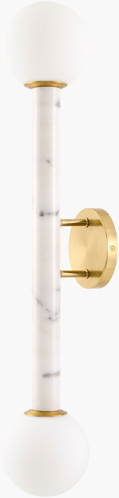 Surya Marzia Tall Metal Stone Wall Sconce Arts and Crafts Style Ambient Light for Entryways MZI-019
