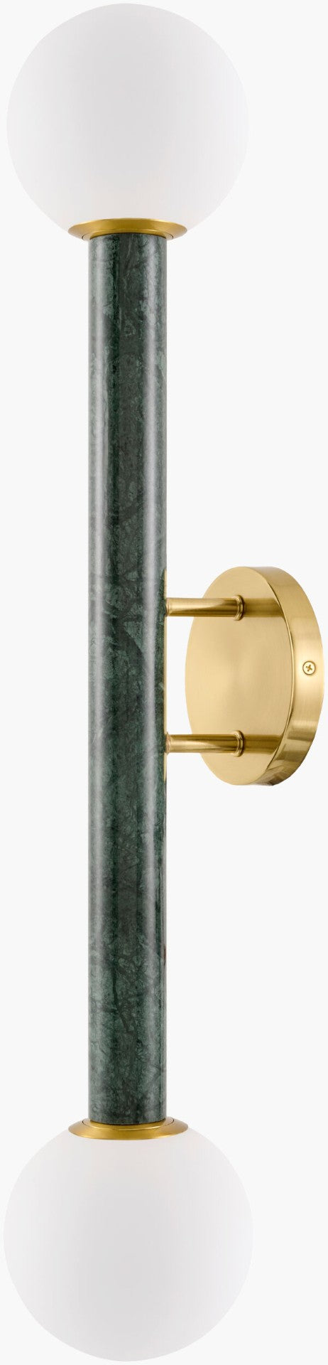 Surya Marzia Arts and Crafts Metal Stone Wall Sconce Tall Column Form for Entryways MZI-022