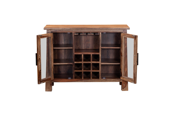 Porter Designs Kalispell Solid Sheesham Wood Dining Table - Timeless Craftsmanship & Style Brown Wood 07-196-04-2439