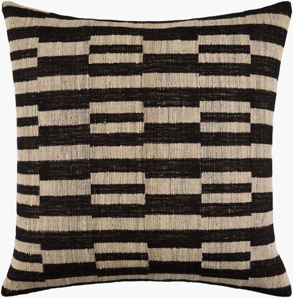 Surya Marzano Handcrafted Silk Cotton Blend Square Throw Pillow for Sofas and Accent Chairs MZN001-1818P