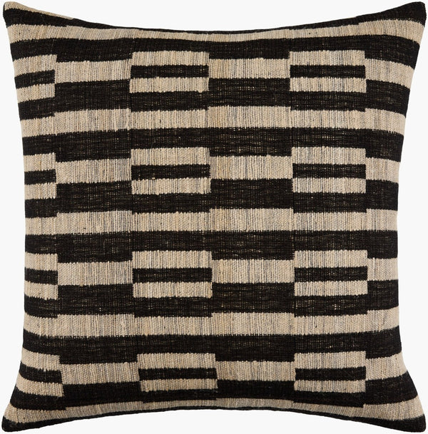Surya Marzano Handcrafted Silk Cotton Blend Square Throw Pillow for Sofas and Accent Chairs MZN001-1818P