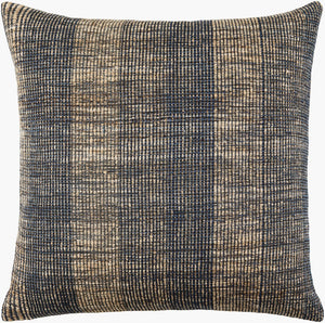 Surya Marzano Handcrafted Cotton Silk Blend Square Accent Pillow with Refined Low Luster Sheen MZN002-2020