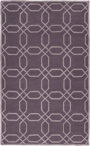 Surya Mezzo Hand Hooked Square Polyester Area Rug Low Pile Modern Living Bedroom Floor MZO6001-8RD