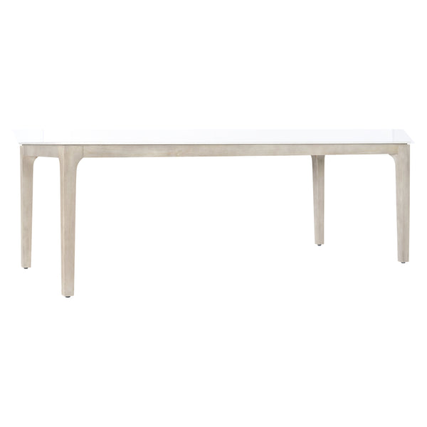 Bernhardt Bernhardt Dekton Top Teak Base Dining Table 85" — Weatherproof Modern Outdoor-Indoor Statement Piece K2202