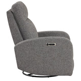 Parker House Parker Living Thriller - Natural Beauty Grey Power Swivel Glider Recliner Natural Beauty Grey 100% Polyester (S) MTHR#812GSP-NBG