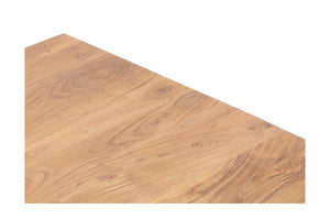 Porter Designs Porter Portola Square Coffee Table - Elegant Solid Acacia Wood Design With Flared Legs For Modern Homes Natural Wood 05-108-02-5013n