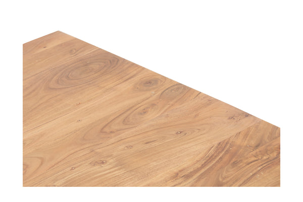 Porter Designs Porter Portola Square Coffee Table - Elegant Solid Acacia Wood Design With Flared Legs For Modern Homes Natural Wood 05-108-02-5013n