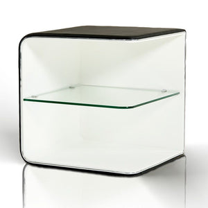 VIG Furniture Spirit Contemporary Black and White Nightstand VGEVBN007