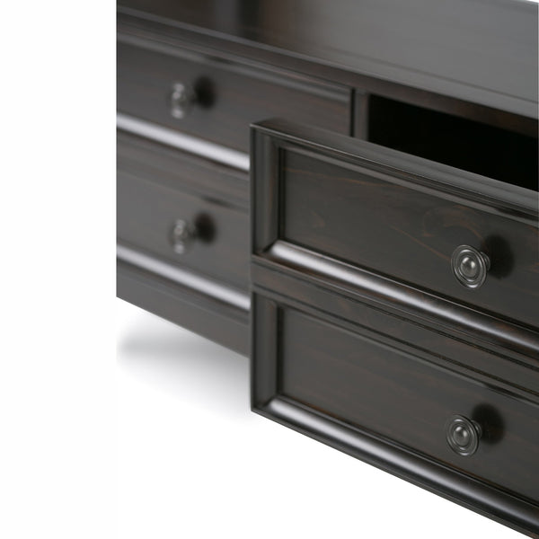 English Elm Amherst Console Sofa Table - Timeless Hickory Brown With Stylish Storage For Any Living Space B136P159427