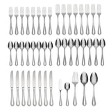 Lenox Oneida Countess 45 Piece Everyday Flatware Set, Service for 8 Metallic, STAINLESS METAL B014045AL20