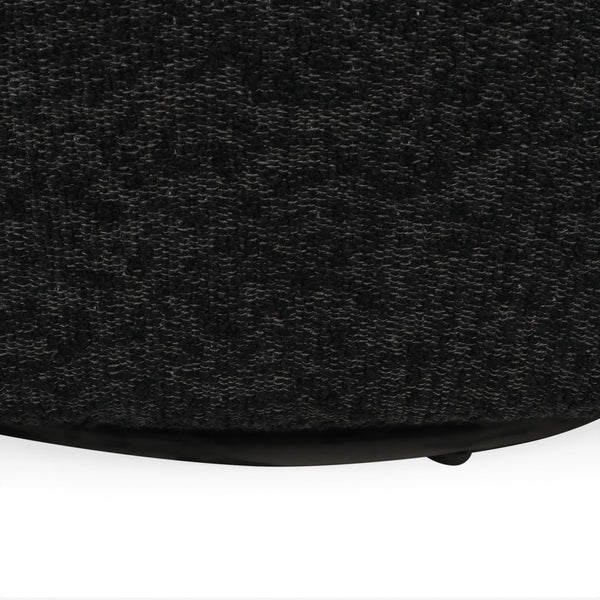 English Elm Christopher Knight Home® - Swivel Upholstered Accent Chair with Plush Fabric Comfort and 360° Rotation for Living Rooms Black 74240.00BLKBCL