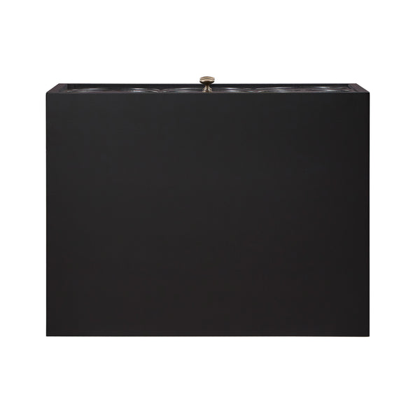 Homelegance By Top-Line Bellamy Arched Diamond Gold Metal End Table Black Engineered Wood