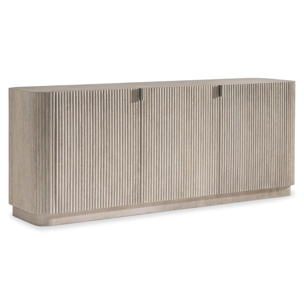 Bernhardt Bernhardt Lucerne Wire-brushed Oak Media Credenza with Reeded Surround and Cable Management 393880