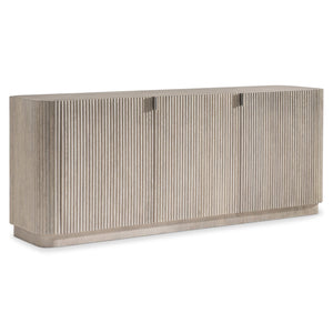 Bernhardt Bernhardt Lucerne Wire-brushed Oak Media Credenza with Reeded Surround and Cable Management 393880