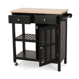 Christopher Knight Home® - Noble House - Byway Contemporary Kitchen Cart with Wheels