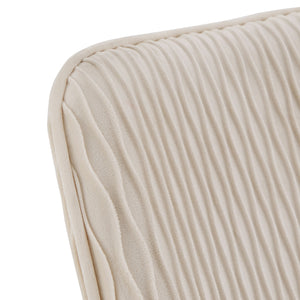 Homelegance By Top-Line Caspian Velvet Ripple Pattern Office Chair Beige Velvet