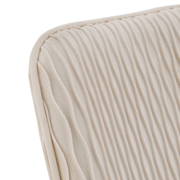 Homelegance By Top-Line Caspian Velvet Ripple Pattern Office Chair Beige Velvet