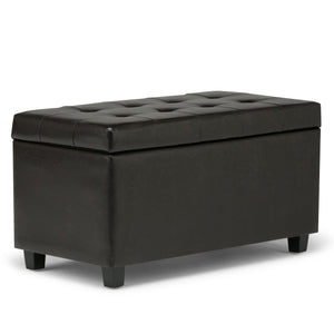 English Elm Cosmopolitan Storage Ottoman In Tanners Brown - Stylish, Durable & Versatile Storage Solution For Any Room B136P159782
