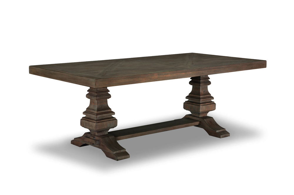 A.R.T. Furniture Heritage Hill Rectangular Dining Table - Dark Brown, Parquetry Veneer, Traditional Charm & Durability  Material, Poplar Solids,Elm Veneers,Resin 274238-2812