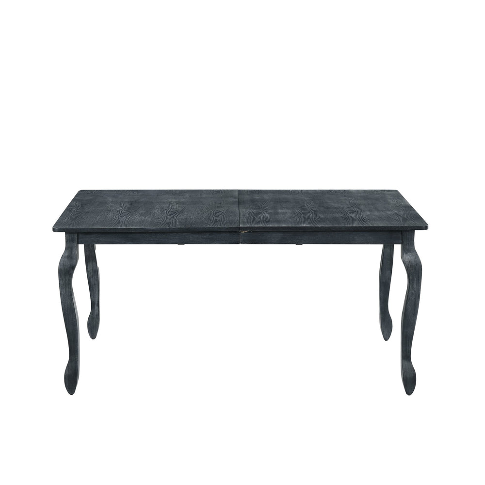 English Elm Ext. Dining Table Rubberwood Cabriole Leg French Country Extendable with Butterfly Leaf 70936.00