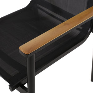 English Elm Christopher Knight Home® - BARRINGTON Dining Chair Natural - Weather-Resistant Aluminum Frame, Mesh Seating & Faux Wood AccentsBARRINGTON Dining Chair Natural - Weather-Resistant Aluminum Frame, Mesh Seating & Faux Wood Accents 73636.00BLK