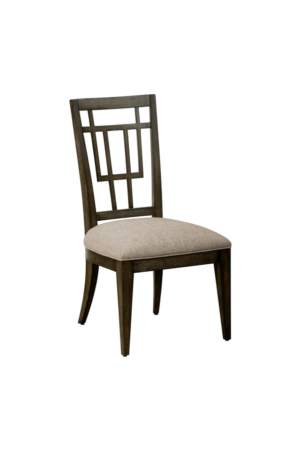 A.R.T. Furniture Woodwright Rohe Side Chair - Elegant Transitional Design, Plush Cushion, Stylish Lloyd Brown Finish - Set Of 2 Brown, Gray Parawood Solids,Quarter Sawn White Oak Veneer,And Upholstery 253204-2315
