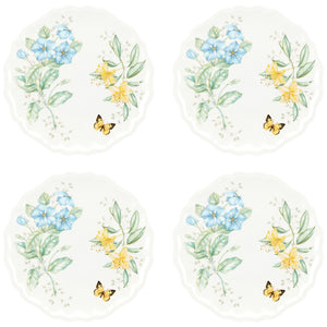 Lenox Butterfly Meadow Melamine 4-Piece Dinner Plates Multi, WHITE MELAMINE 856373