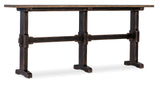 Americana Trestle Console Table Black Americana Collection 7050-80151-89 Hooker Furniture