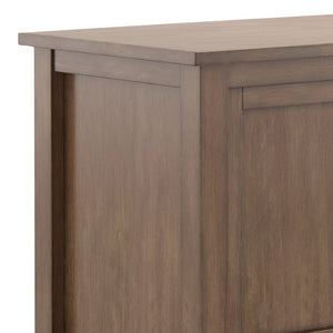 English Elm Warm Shaker Tv Media Stand - Rustic Solid Wood Storage Solution For Stylish Living Rooms B136P159672-GIGA