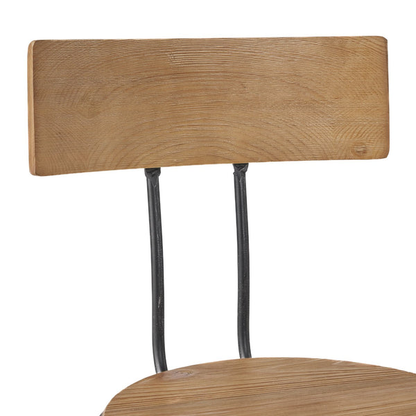 English Elm Adjustable Swivel Barstool Distressed Firwood Seat Industrial Kitchen Counter Height 57835.00FIR
