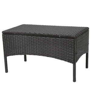 English Elm Christopher Knight Home® - CORDOBA PE Rattan 4-Pc Wicker Chat Set with Cushions, Iron Legs & Waterproof Fabric Comfort Brown+Tan 57458.00