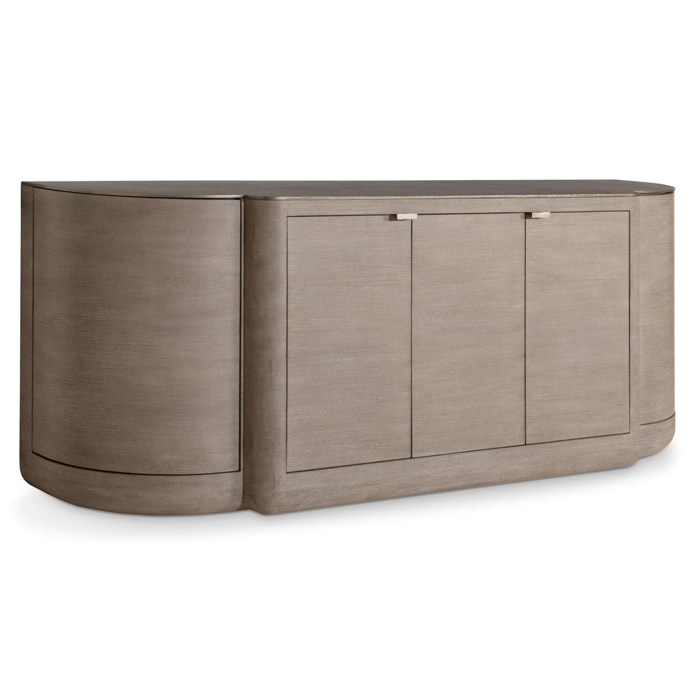Bernhardt Bernhardt Romer Buffet In Forry Mahogany With Graphite Cast-Aluminum Top, Rustic Modern Storage Elegance 338134