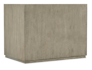 Hooker Furniture Linville Smoky Mink Open Desk Cabinet With Oak Veneer, Adjustable Shelves & Finished Back For Modular Offices 6150-10413-85